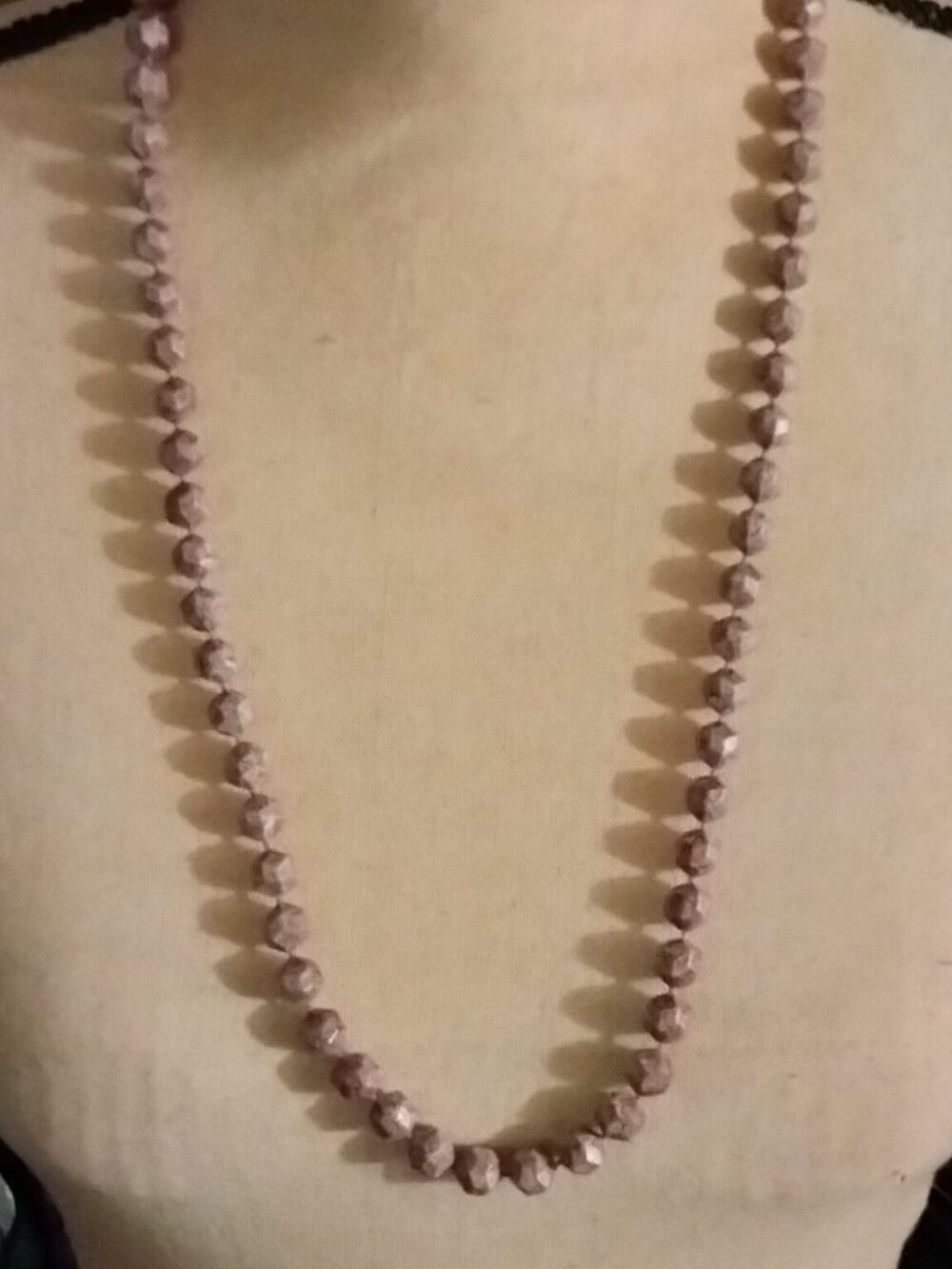 Lavender bead necklace